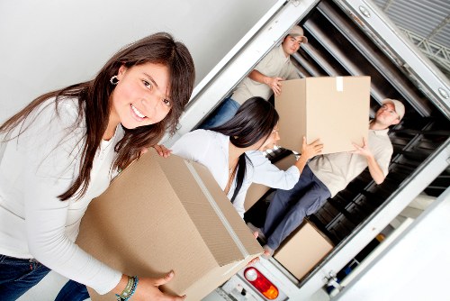 Final stage of a smooth move with removal truck service in St Johns Wood